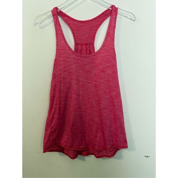 Lululemon Salute the Sun Singlet II Heathered Boom Juice Pink Size 10 - Picture 1 of 2